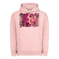 Pigment Salmon breast cancer brushstroke Urban Hoodie - FaDigitalArtStudio