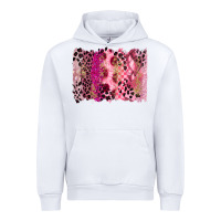 White breast cancer brushstroke Urban Hoodie - FaDigitalArtStudio
