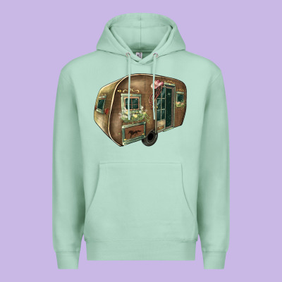 Caravan Premium Hoodie Designed By Howdyjamesfarm