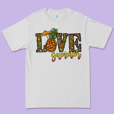 Love Summer Pinapple Premium Tee Designed By Cowhidedigitalart