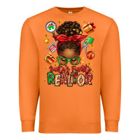 Carrot santas favorite realtor messy bun Premium Sweatshirt - texasbilliewilder