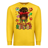 Lemon santas favorite realtor messy bun Premium Sweatshirt - texasbilliewilder