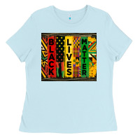 Baby Blue black lives matter tumbler Ladies Tee - HRA Design Shop