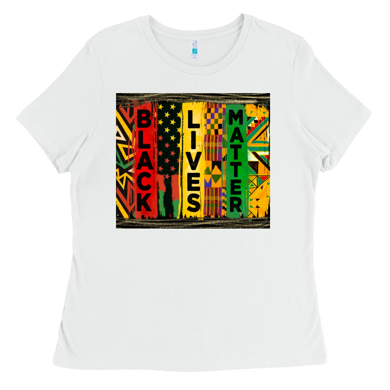 Black Lives Matter Tumbler Ladies Tee by HRA Design Shop | Teevron