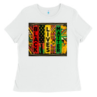 White black lives matter tumbler Ladies Tee - HRA Design Shop