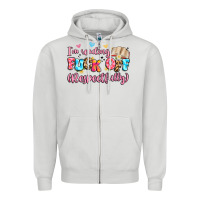 Dove Grey i'm reading fuck off respectfully Zipper Hoodie - Artiststas