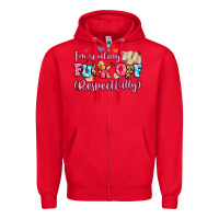 Red i'm reading fuck off respectfully Zipper Hoodie - Artiststas