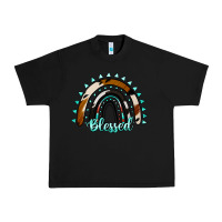 Black blessed rainbow cowhide aztec Urban Heavy Tee - Jasminsmagicworld