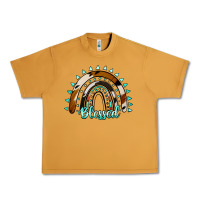 Peanut Butter blessed rainbow cowhide aztec Urban Heavy Tee - Jasminsmagicworld