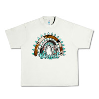 Pistachio blessed rainbow cowhide aztec Urban Heavy Tee - Jasminsmagicworld