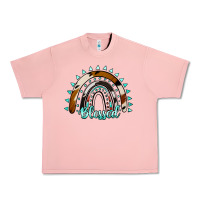 Salmon blessed rainbow cowhide aztec Urban Heavy Tee - Jasminsmagicworld