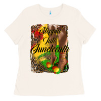 Bone steppin'  into juneteenth Ladies Tee - HRA Design Shop