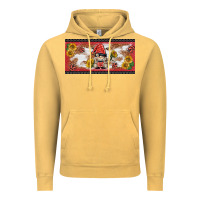 Vintage Mustard ladybug gnomies license plate template Vintage Hoodie - BarkalooDesign