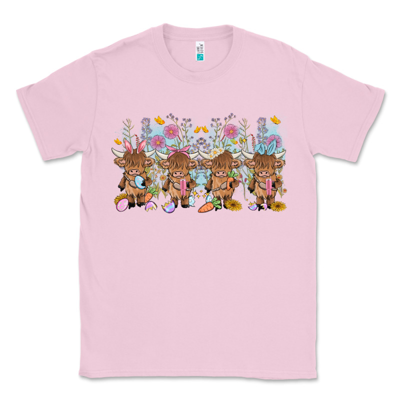 Easter Day Baby Highland Cow Classic Tee by MaliasSmallBusiness | Teevron