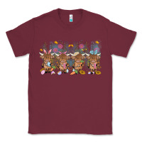 Burgundy easter day baby highland cow Classic Tee - MaliasSmallBusiness