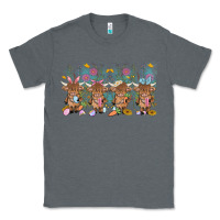 Charcoal Heather easter day baby highland cow Classic Tee - MaliasSmallBusiness