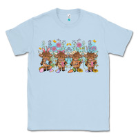 Dusty Blue easter day baby highland cow Classic Tee - MaliasSmallBusiness