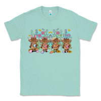 Seafoam easter day baby highland cow Classic Tee - MaliasSmallBusiness