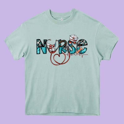 Nurse Heavy Core Tee Designed By Sublimationcraftshop