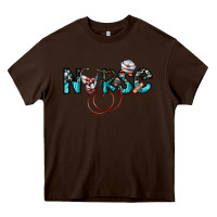 Chocolate Brown nurse Heavy Core Tee - SublimationCraftShop