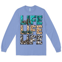 Colony Blue wife life wife mom life best Long Sleeve Tee - NancyCooperArtShop