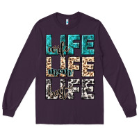 Plum wife life wife mom life best Long Sleeve Tee - NancyCooperArtShop