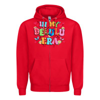 Red in my delulu era Zipper Hoodie - Artiststas