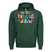 Sports Green in my delulu era Zipper Hoodie - Artiststas
