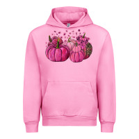 Fuchsia Pink Cancer Pumpkins Urban Hoodie - FaDigitalArtStudio