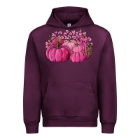 Mauve Wine Cancer Pumpkins Urban Hoodie - FaDigitalArtStudio