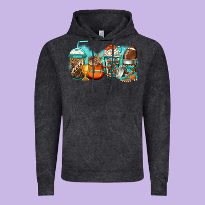 American Football Coffee Vintage Hoodie Designed By Jasminsmagicworld
