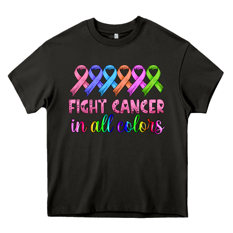 Fight Cancer In All Colors Heavy Core Tee by HRA Design Shop | Teevron
