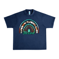 Navy blessed western rainbow Urban Heavy Tee - Jasminsmagicworld