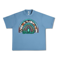 Pebble Blue blessed western rainbow Urban Heavy Tee - Jasminsmagicworld
