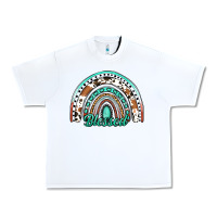 White blessed western rainbow Urban Heavy Tee - Jasminsmagicworld
