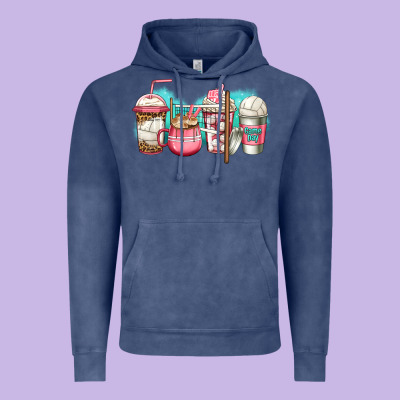 Volleyball Coffee Vintage Hoodie Designed By Jasminsmagicworld