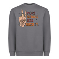 Storm more tattoos less anxiety Heavyweight Sweatshirt - MaliasSmallBusiness