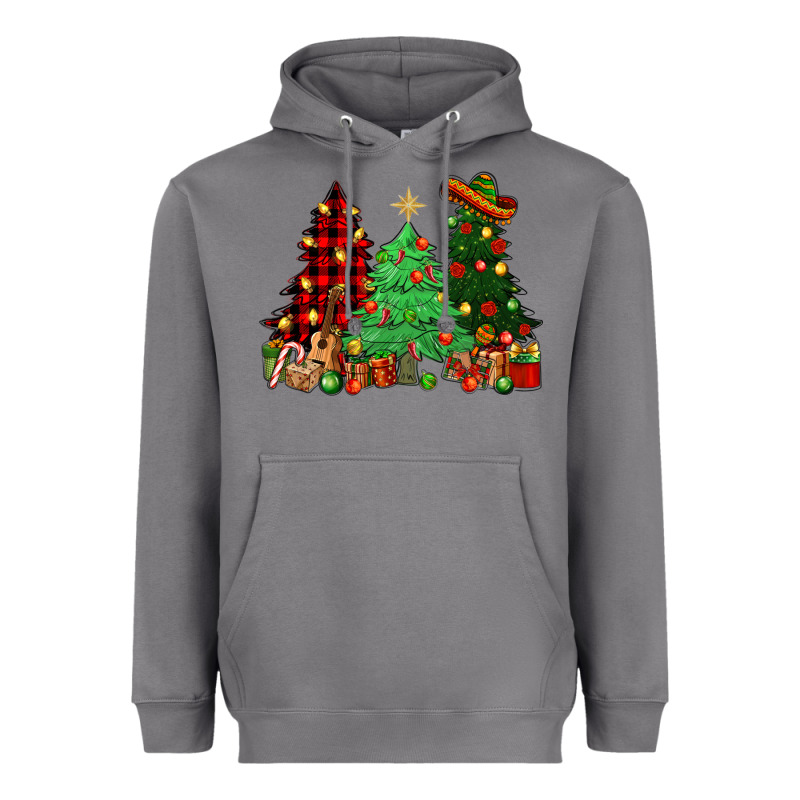 Mexican Christmas Trees Heavyweight Hoodie by NancyCooperArtShop | Teevron