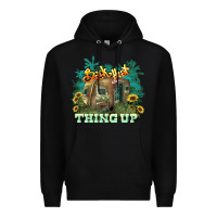 Black Back that thing up Premium Hoodie - HowdyJamesFarm