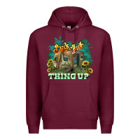Burgundy Back that thing up Premium Hoodie - HowdyJamesFarm