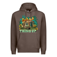 Coffee Back that thing up Premium Hoodie - HowdyJamesFarm