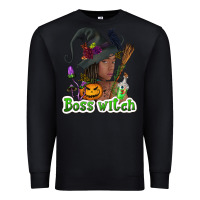 Black Boss witch afro Premium Sweatshirt - NancyCooperArtShop