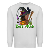 Dove Grey Boss witch afro Premium Sweatshirt - NancyCooperArtShop