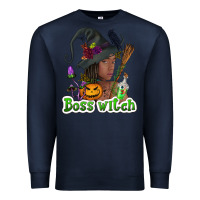 Navy Boss witch afro Premium Sweatshirt - NancyCooperArtShop