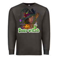 Smoke Boss witch afro Premium Sweatshirt - NancyCooperArtShop
