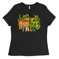 Black hello fall Ladies Tee - CowhideDigitalArt