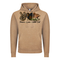 Vintage Coffee Peace Love Wild Cat Head Vintage Hoodie - LillyAllenDesigns