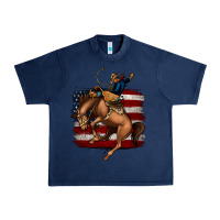 Navy bucking bronco Urban Heavy Tee - Jasminsmagicworld