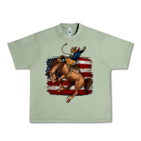 Oil Green bucking bronco Urban Heavy Tee - Jasminsmagicworld