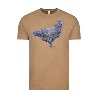 Vintage Coffee Ameraucana Chicken Vintage Tee - LillyAllenDesigns